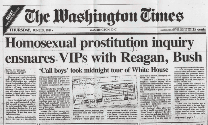 Okładka Washington Timesa